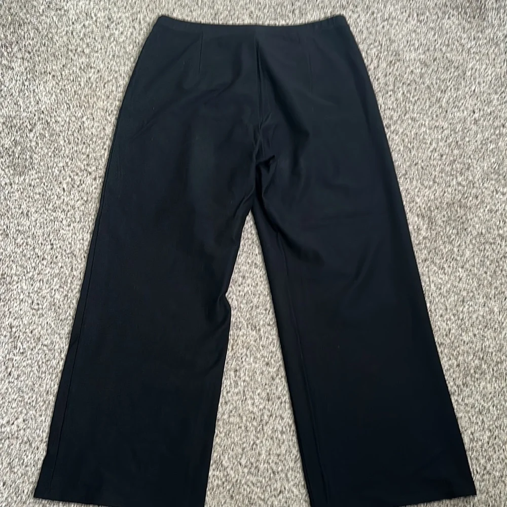 Eileen fisher black wide leg pants size small